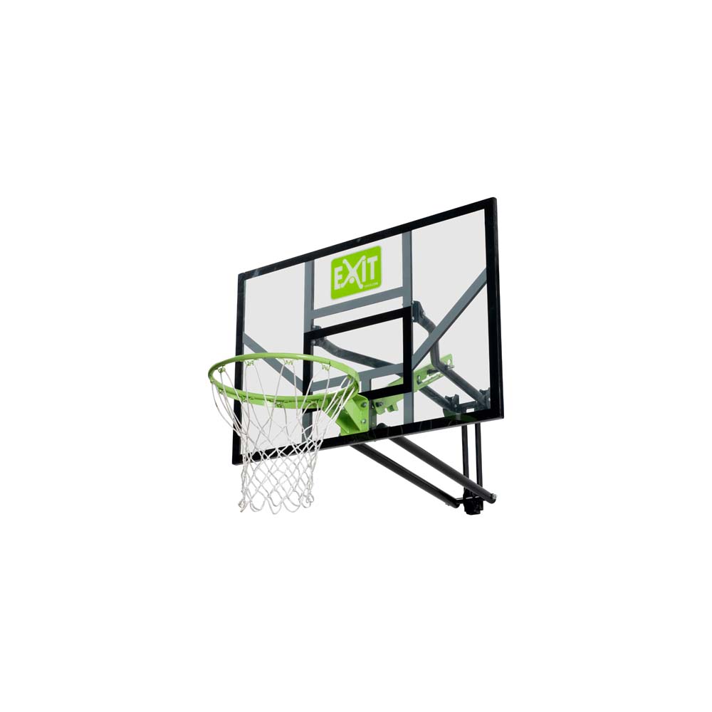 EXIT Galaxy basketbalbord voor muurmontage – groen/zwart