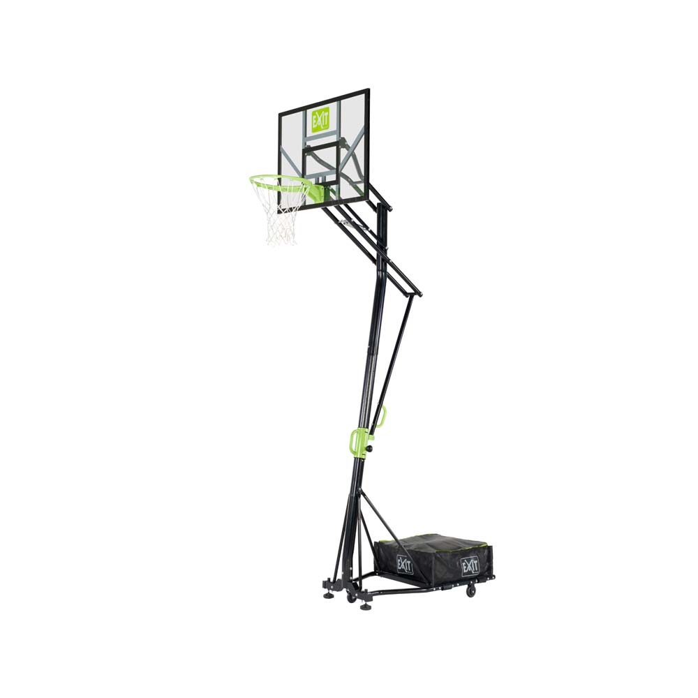EXIT Galaxy verplaatsbaar basketbalbord op wielen – groen/zwart
