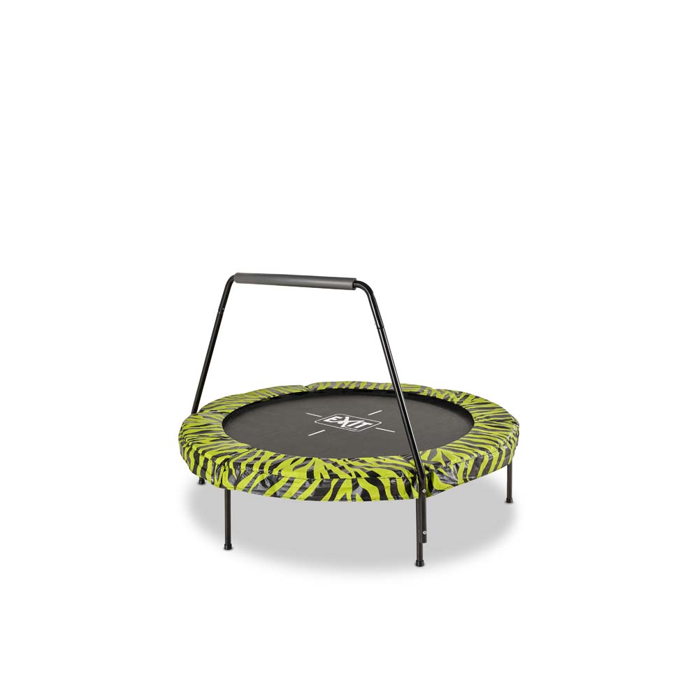 EXIT Tiggy junior trampoline met beugel ø140cm – zwart/groen