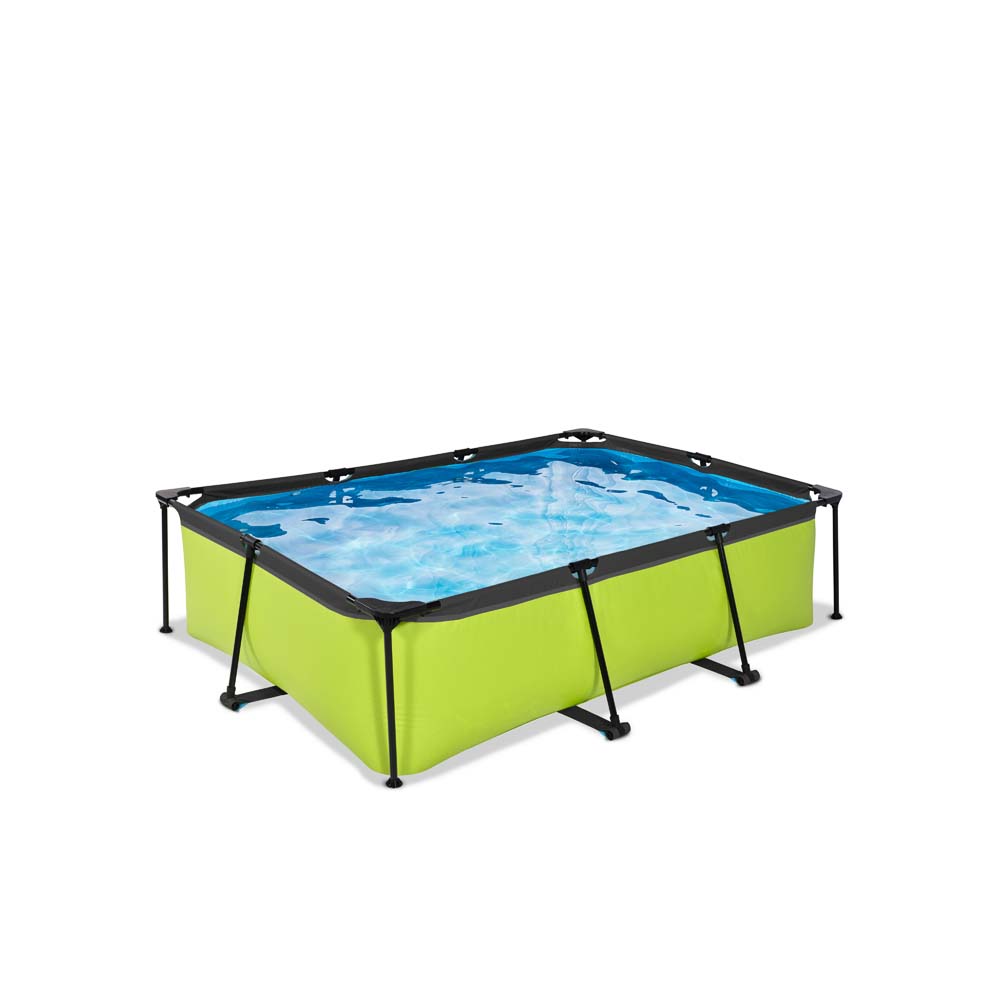 EXIT Lime zwembad 220x150x65cm met filterpomp – groen