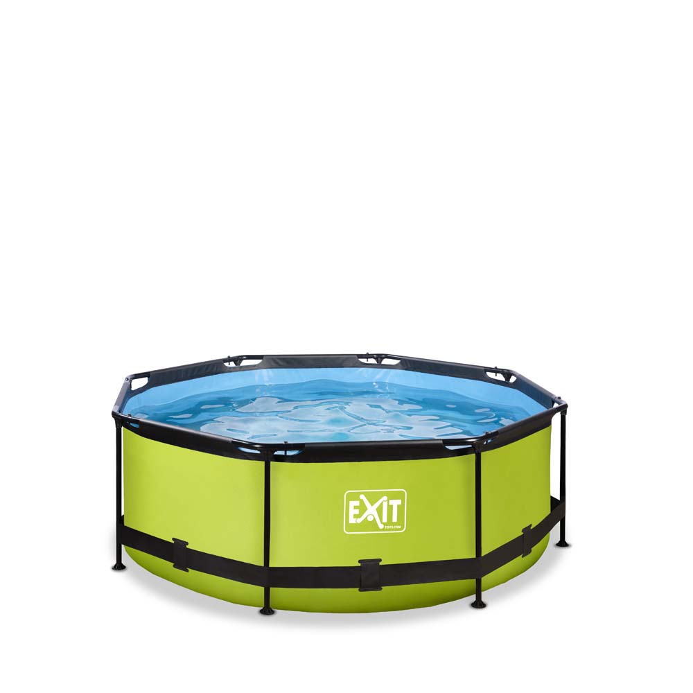 EXIT Lime zwembad ø244x76cm met filterpomp – groen