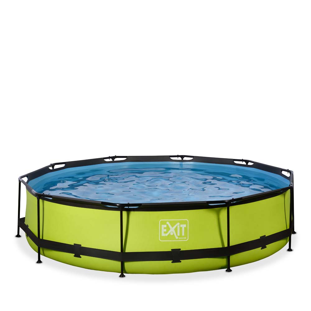 EXIT Lime zwembad ø360x76cm met filterpomp – groen