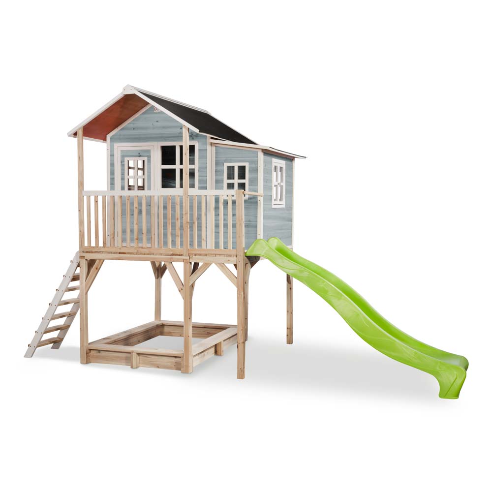 EXIT Loft 750 houten speelhuis – blauw