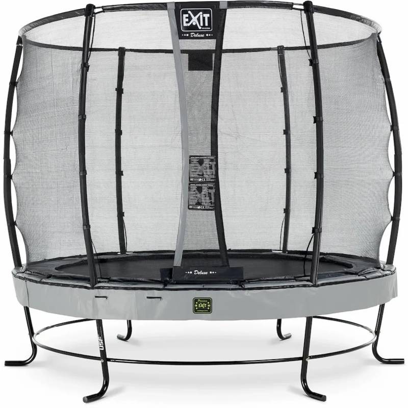Exit Elegant Premium trampoline met net – Ø 253 cm – Grijs