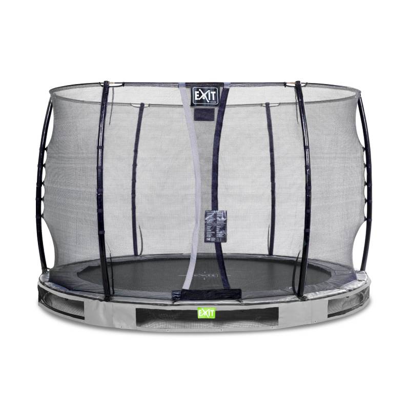 EXIT Elegant inground trampoline ø305cm met veiligheidsnet – grijs